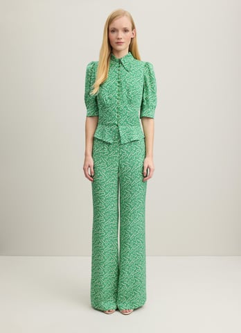 LK Bennett Elsie Woven Tops, Green