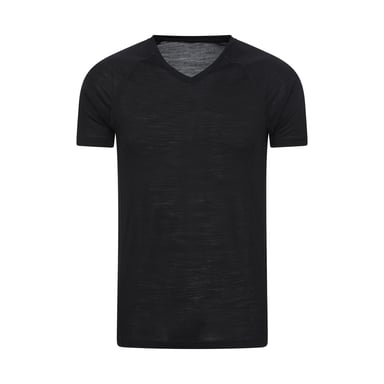 Mountain Warehouse Mens Summit Merino Wool Thermal Top (Black)