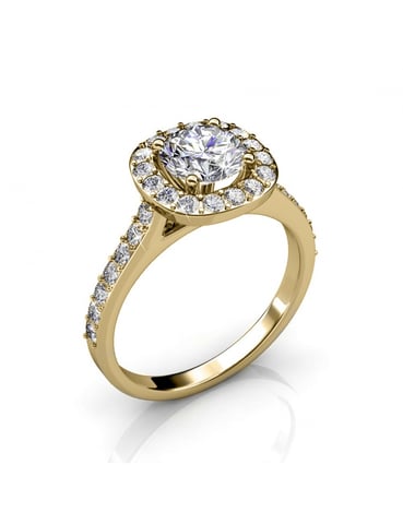 Cushy Ring - Gold and Crystal
