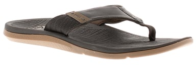 Reef Santa Ana Mens Leather Toe-Post Flip-Flops black