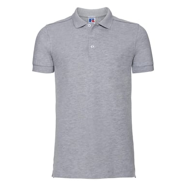 Russell Heren Rekken Korte Mouw Poloshirt (Licht Oxford)
