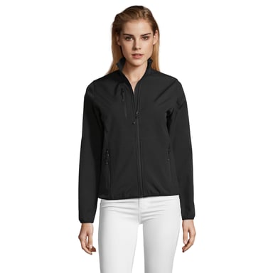 SOLS Womens/Ladies Radian Soft Shell Jacket (Black)