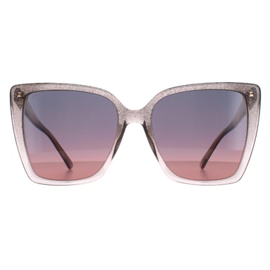 Jimmy Choo LESSIE/S S KON nude glitter grijs fuchsia zonnebril