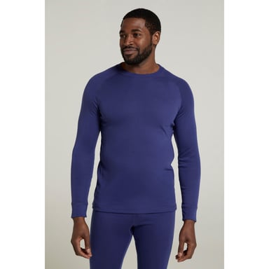 Mountain Warehouse Mens Talus Round Neck Long-Sleeved Thermal Top (Dark Blue)