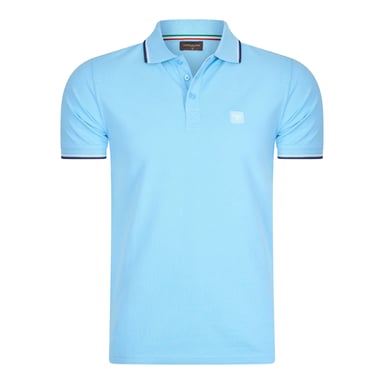 Cappuccino Italia Polo SS Polo Applique Pique Blue