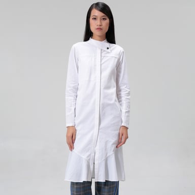 Minimalist shirt-dress