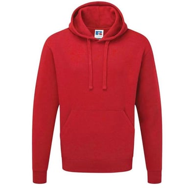 Russell Colour Mens Hooded Sweatshirt / Hoodie (Classic Red)