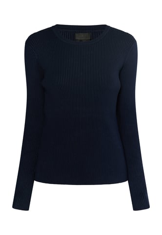 Dreimaster Knitted pullover women marine