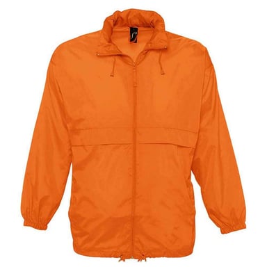 SOLS Unisex Adult Surf Windbreaker (Orange)