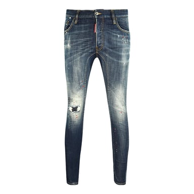Dsquared2 Tidy Biker Jean Paint Effect Destroyed Jeans