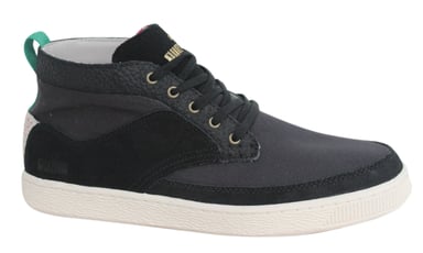 Puma TEE CS Mid Top Black Lace Up Mens Leather Shoes Trainers 354442 01 X42A