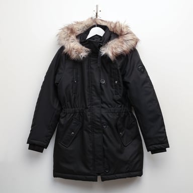 Women's Only Iris Winter Parka Jacket in Black