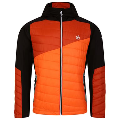 Dare 2B Mens Touring Contrast Panel Hybrid Jacket (Puffins Orange/Rooibos Tea)