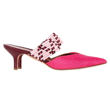 Malone Souliers Vävt Maisie Sandaler i Rosa Raffia
