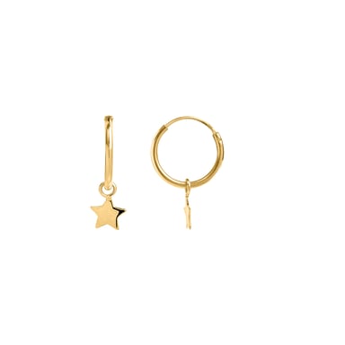 Luxenter Essential earrings in 925 sterling silver with 18k yellow gold finish