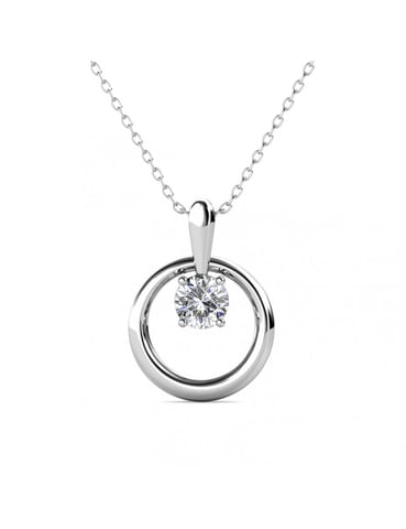 Octavia Pendants - Silver and Crystal