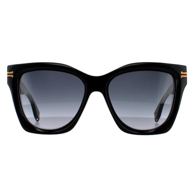 Marc Jacobs Square Womens Black Dark Grey Gradient Sunglasses