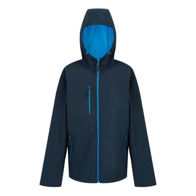 Regatta Mens Navigate 2 Layer Soft Shell Jacket (Navy/French Blue)