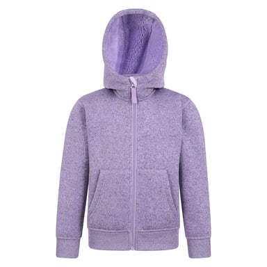 Mountain Warehouse Childrens/Kids Nevis Faux Fur Lined Hoodie (Lilac)