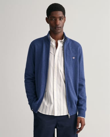 GANT Mens Casual Cotton Zip Cardigan