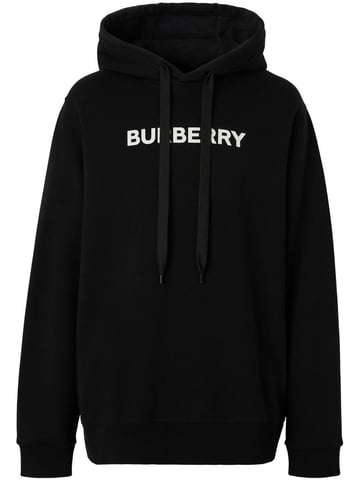 Burberry Ansdel Hoodie med logotryck i Svart