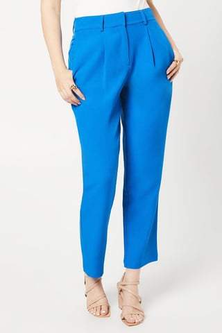 Blue Kickflare Trousers