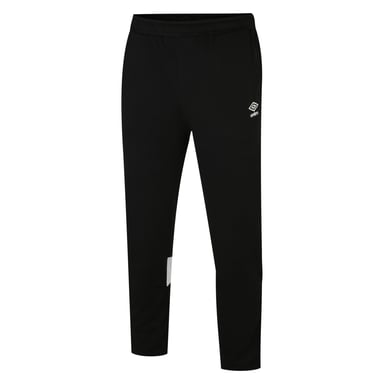 Umbro Mens Total Training Knitted Jogging Bottoms (Black/White)