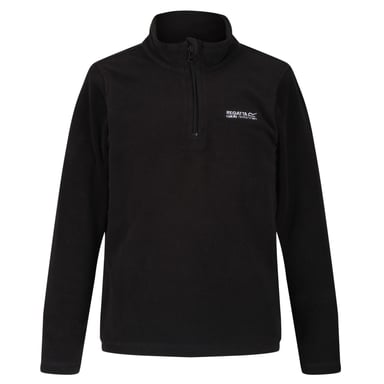 Regatta Great Outdoors Childrens/Kids Hot Shot II Half Zip Fleece Top (Black/Black)