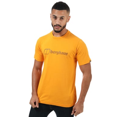 Berghaus modern logo-T-shirt voor heren, geel