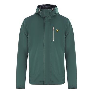 Lyle & Scott Hooded med böjd fåll, grön jacka