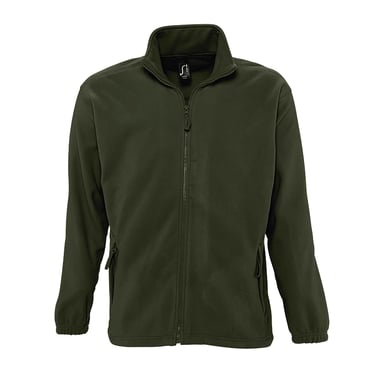 SOLS Mens North Full Zip Outdoor Fleece Jacket (Army)