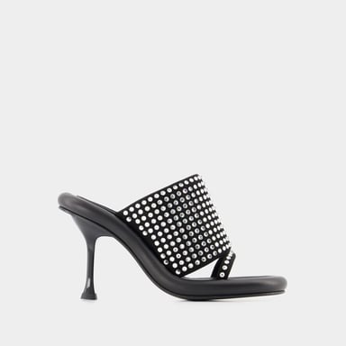 Bumper Crystal muiltjes - J.W. Anderson - Leer - Zwart