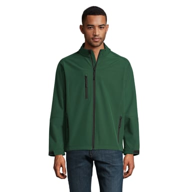 SOLS Mens Relax Soft Shell Jacket (Bottle Green)