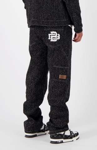 Black Bananas, Boucle Denim Pants, Black
