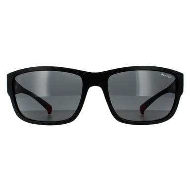 Arnette Rectangle Mens Matte Black Dark Grey Sunglasses