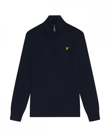 Lyle & Scott Katoenen Merino Heren Quarter Zip Trui