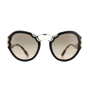 Prada Sunglasses 09TS 1AB3D0 Black Brown Gradient Grey