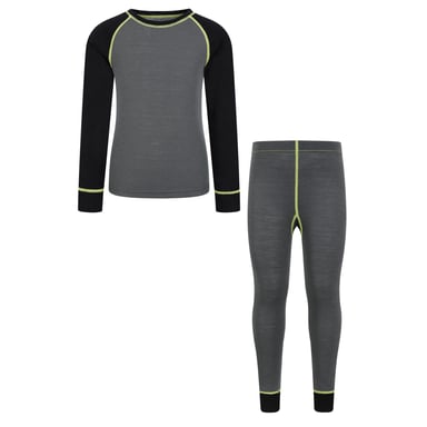 Mountain Warehouse Childrens/Kids Merino II Base Layer Set (Alloy)