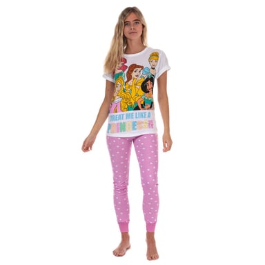 Women's Disney Princess Pyjamas in Pink