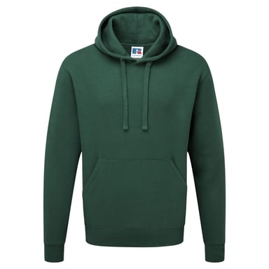 Russell Mens Authentic Hooded Sweatshirt / Hoodie (Bottle Green)