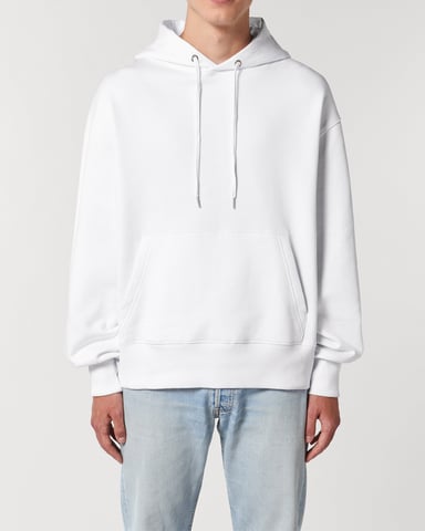 Karma Unisex Relaxed Hoodie in White
