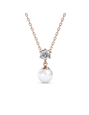 Pauline Pendants - Rose Gold and Crystal