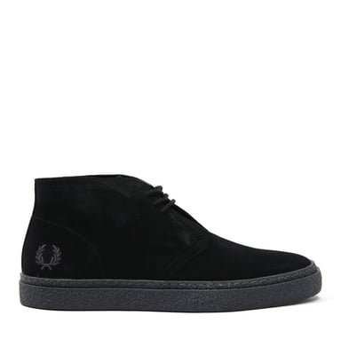 Men's Fred Perry Hawley Suede Chukka Boots in Black