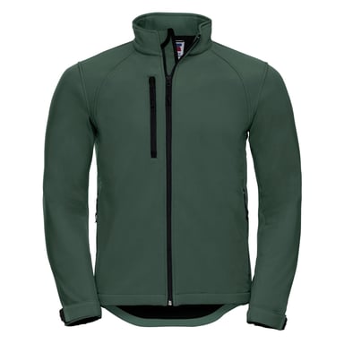 Russell Mens Water Resistant & Windproof Softshell Jacket (Bottle Green)