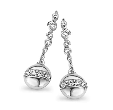 Orphelia Dames 925 Sterling Zilveren Oorbellen - Zilver ZO-5108