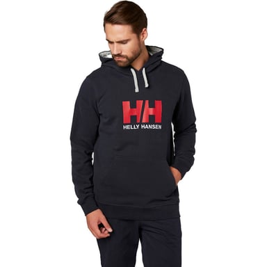 Helly Hansen Mens HH Logo Kangaroo Cotton Casual Summer Hoodie Sweater