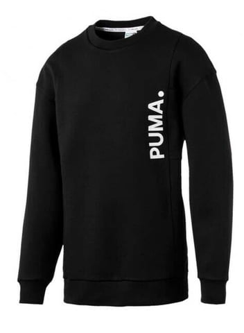 Puma Epoch Crew Pull Over Jumper Sweat Shirt Top Svart Herr 577998 01