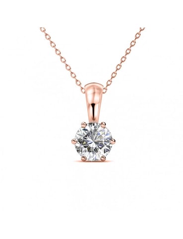 Birth Stone Pendants - Rose Gold and Crystal