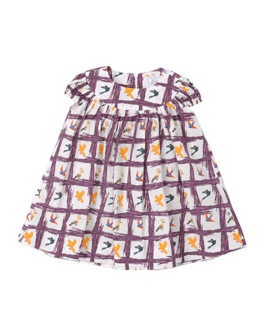 Stella Jean Girls' White Cotton Dress
