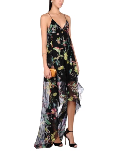 Etro Black Print Silk Dress